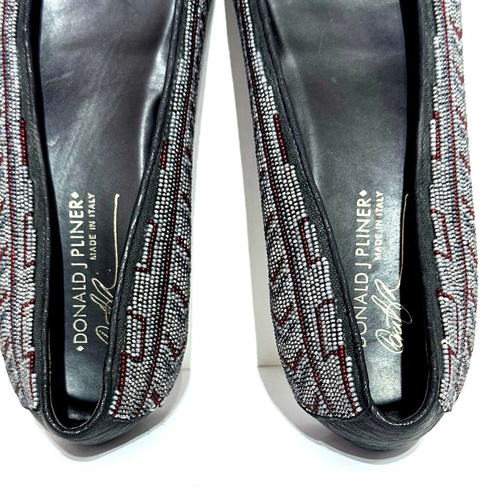 Donald J. Pliner Women’s Beaded Multicolor Ballet Flats Shoes Black Size 7 M - Picture 7 of 11